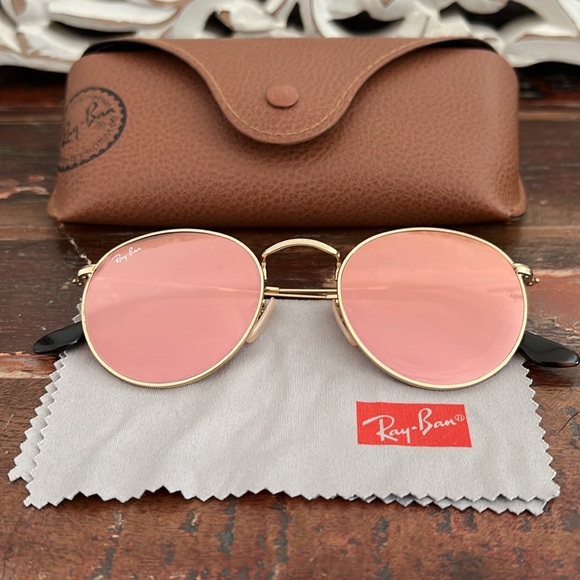 Ray-Ban Accessories - RAY BAN Sunglasses Round Flat Lenses in Bronze Mirror